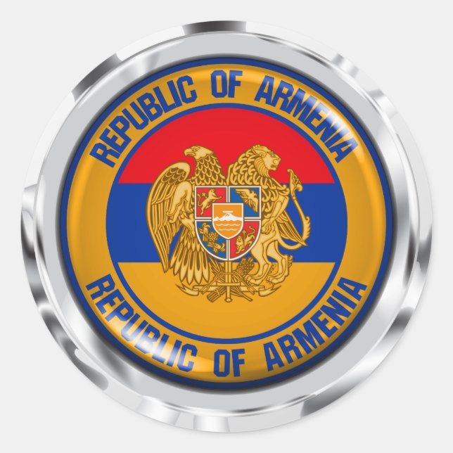 Adesivo Armênia Round Emblem (Frente)
