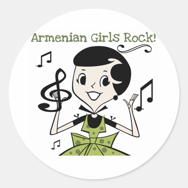 Adesivo Armenian Girls Rock (Frente)