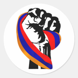 Adesivo Armênio: Bandeira do Orgulho Resiste - Homens Mulh