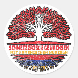 Adesivo Armenisch Schweizer Schweiz Baum Wurzel