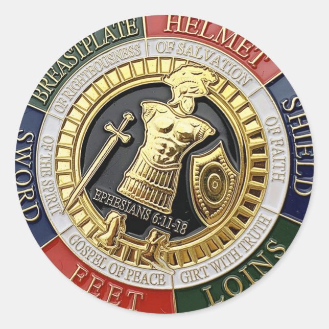 Adesivo Armor De Deus Blindagem De Faith Ephesianos (Frente)
