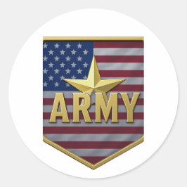 Adesivo Army Flag Shield Sticker