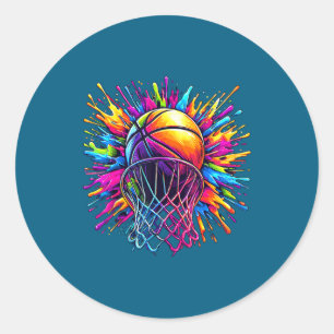 Adesivo Aro de Basquete Colorido