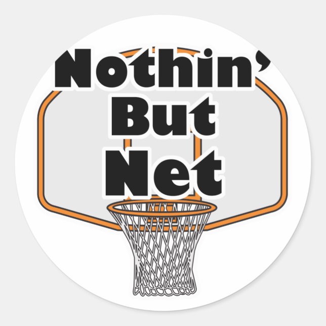 Adesivo aro de basquete nothin but net (Frente)