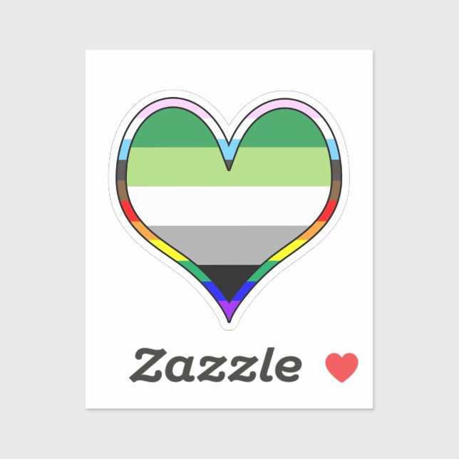 Adesivo Aro Pride Heart Sticker (Folha)