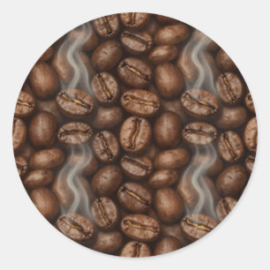 Adesivo Aroma de Vapor de Grãos de Café Frescos Torrados