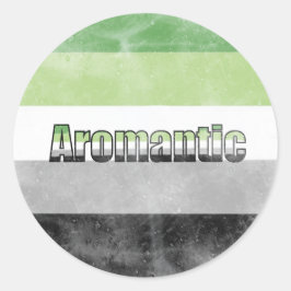 Adesivo Aromantic pride flag sticker