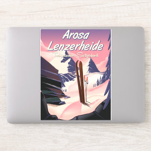 Adesivo Arosa Lenzerheide, Suiça de esqui.