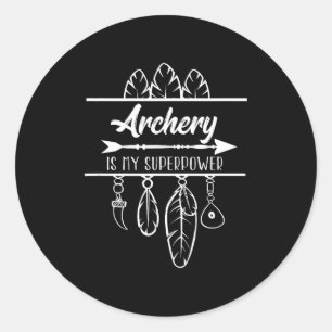 Adesivo Arquearia É Minha Superpotência Arco Flecha