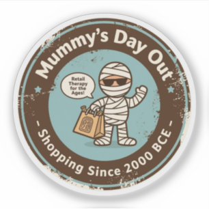 Adesivo Arqueologia Engraçada Comprando Humor