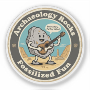 Adesivo Arqueologia Rochas Sedimentares Diversão