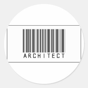 Adesivo Arquiteto do código de barras