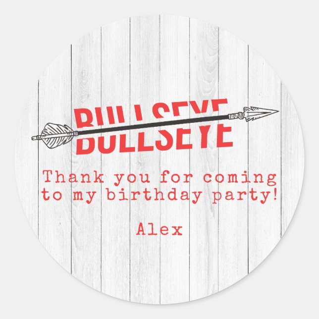 Adesivo Arquiteto em Arco Bullseye Arqueria Esportes Obrig (Frente)