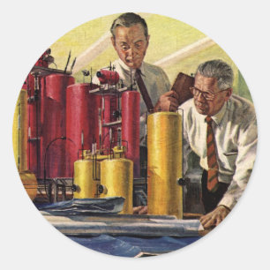 Adesivo Arquitetos Trabalhando em um Escritório, Negócios 