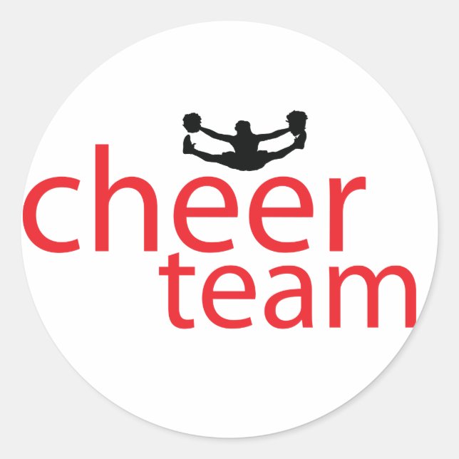 Adesivo Arranque da Equipe do Cheerleader (Frente)