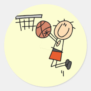 Adesivo Arremesso de Basquete - Camisetas e Presentes Lara