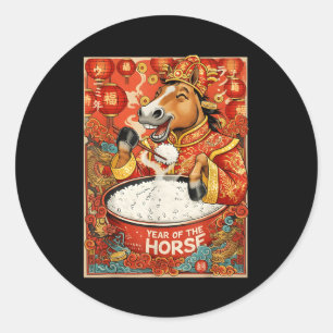 Adesivo Arroz do Cavalo do Zodíaco Chinês