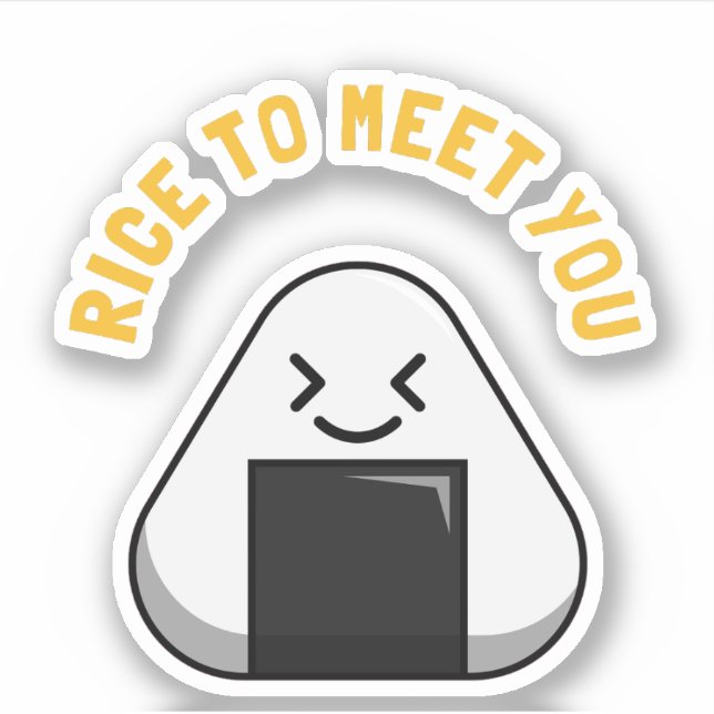 Adesivo Arroz Para Conhecê-Lo. (Frente)