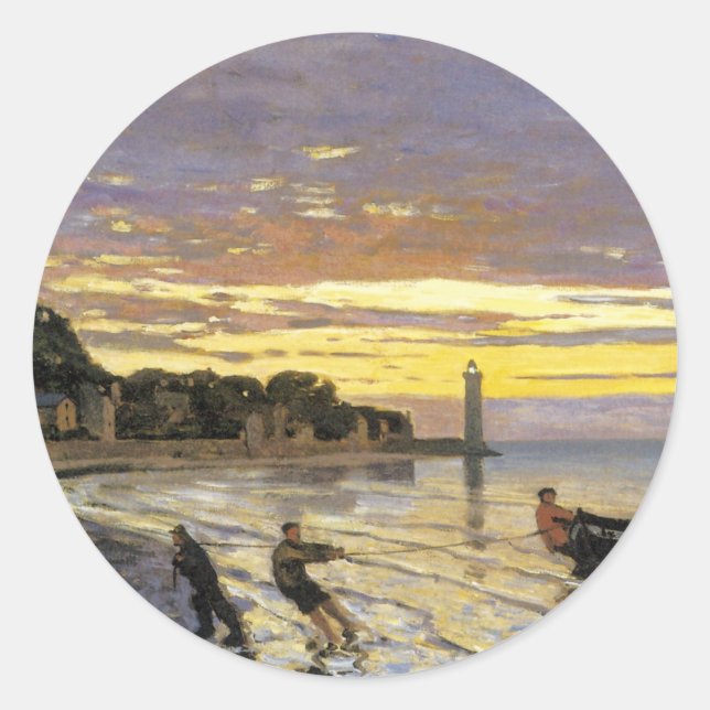 Adesivo Arrumando um Barco, Honfleur (Frente)