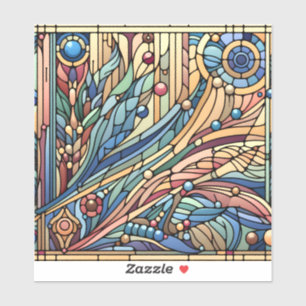 Adesivo Art Deco Design Vinyl Sticker