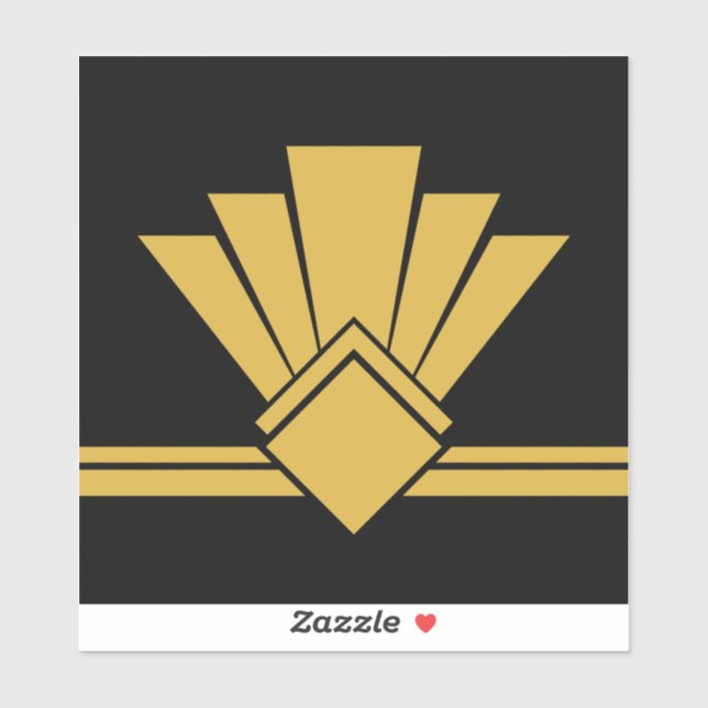 Adesivo Art Deco Faux Dourado Ventilador Preto Pell e Azul (Folha)