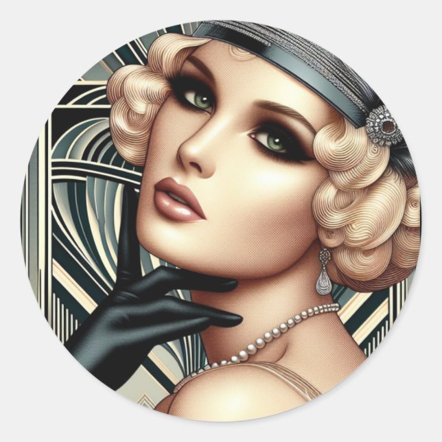 Adesivo Art Déco Femme Fatale (Frente)