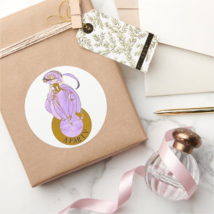 ADESIVO ART DECO LADY