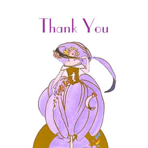 ADESIVO ART DECO LADY CLASSIC ROUND STICKER