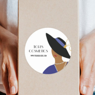 Adesivo Art Deco Lady, Compra, Beleza Business ou Cosméti