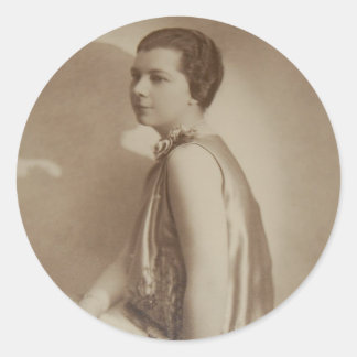 Adesivo Art Deco Lady Shadow Photo