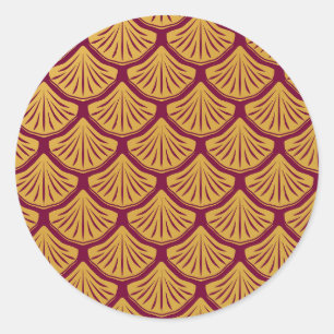 Adesivo Art Deco Scales da Sereia - Magenta