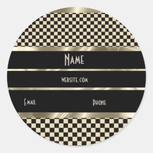 Adesivo Art Deco Sépia Dourado Preto