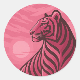Adesivo Art Deco Tiger Sticker