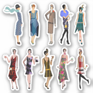 Adesivo Art Deco Women High Fashion