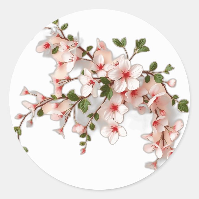 Adesivo Art Nouveau Cherry Blossoms com Ivy (Frente)