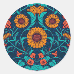 Adesivo Art Nouveau daisies