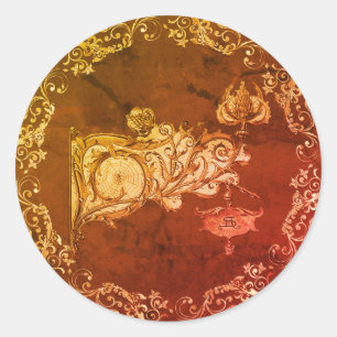 Adesivo Art nouveau fall scone e teia