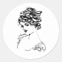 Art Nouveau Lady 1917 Belas Artes