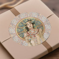 Art Nouveau Mucha Sarah Bernhardt Champagne Dourad