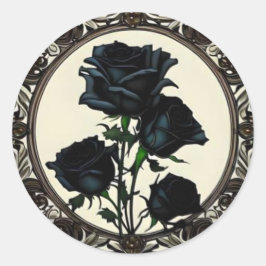 Adesivo Art Nouveau Rosa Floral Design