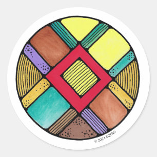 Adesivo Art Nouveau Rune Ingwaz - TERRA MAGIC