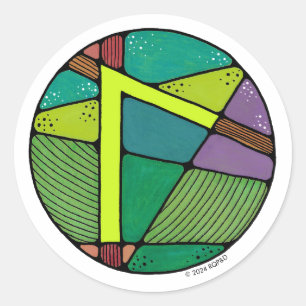 Adesivo Art Nouveau Rune Laguz - LIFE