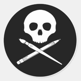 Adesivo Art Skull