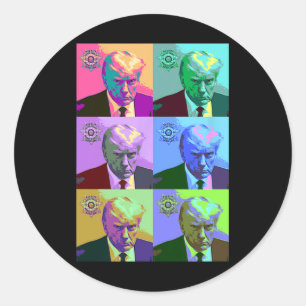 Adesivo Art Trump Mugshot