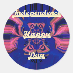 Adesivo Arte abstrata de celebração do Dia da Independênci