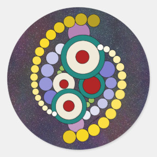 Adesivo Arte abstrata de círculos