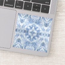 Arte Abstrata em Aquarela Azul Sombra