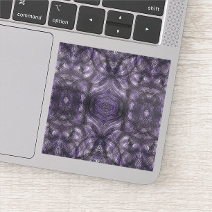 Adesivo Arte abstrata em aquarela roxo escuro em corredore