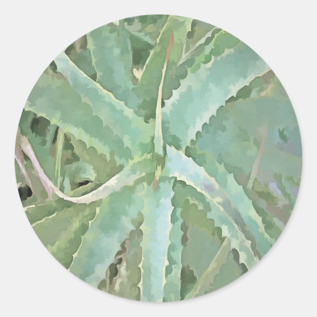 Adesivo Arte acrílica incrível Aloe Vera (Frente)