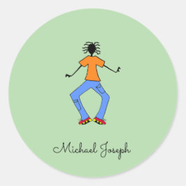 Adesivo Arte Africana, Mestre Dançarino